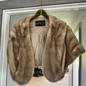 COPY - G. Fox & Co. Mink Stole - satin lined